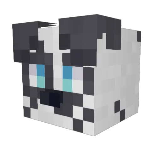 SoulDoggo Minecraft avatar head, 3D render