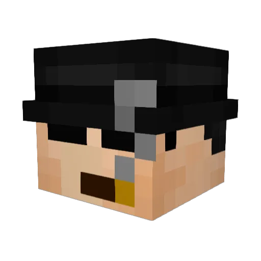 SoulDxnut Minecraft avatar head, 3D render
