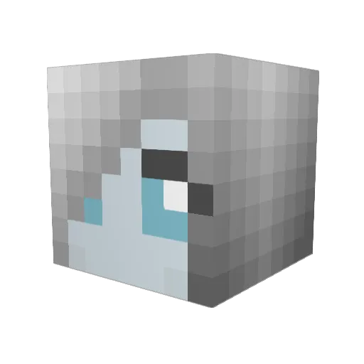 SoulEaterK Minecraft avatar head, 3D render
