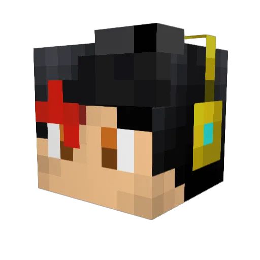 SoulEdge25 Minecraft avatar head, 3D render