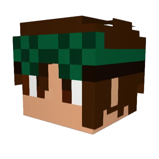 SoulFry Minecraft avatar head, 3D render