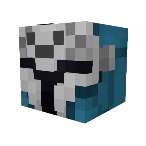 SoulGryphon Minecraft avatar head, 3D render