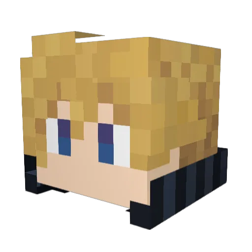 SoulKnight66 Minecraft avatar head, 3D render