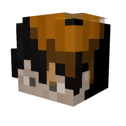 SoulLives Minecraft avatar head, 3D render