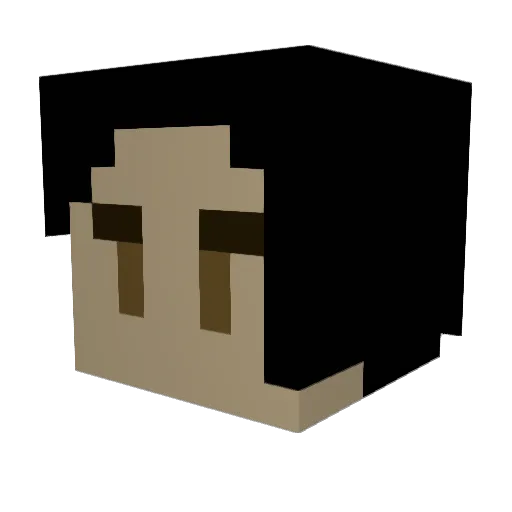 SoulMaster89 Minecraft avatar head, 3D render