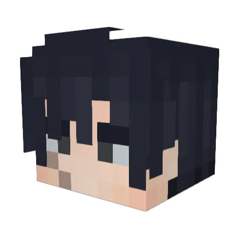 SoulMoi Minecraft avatar head, 3D render