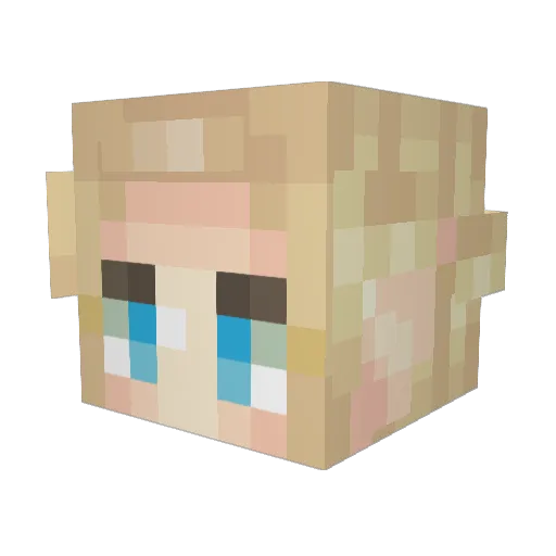 SoulPath Minecraft avatar head, 3D render