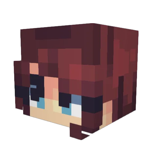 SoulQueen37 Minecraft avatar head, 3D render