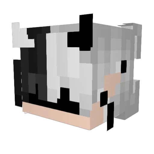 SoulSaint Minecraft avatar head, 3D render