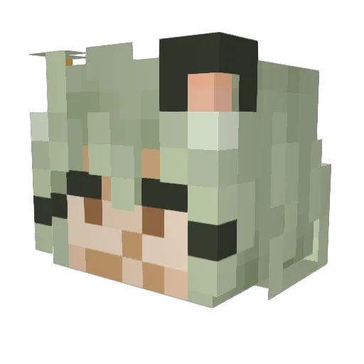 SoulSand Minecraft avatar head, 3D render