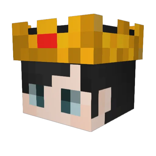 SoulSilv Minecraft avatar head, 3D render