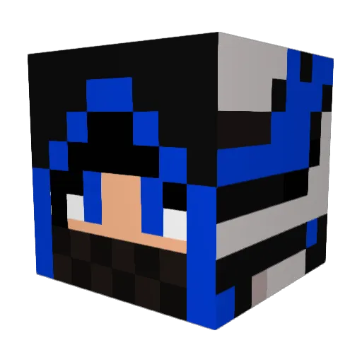 SoulSilver27 Minecraft avatar head, 3D render