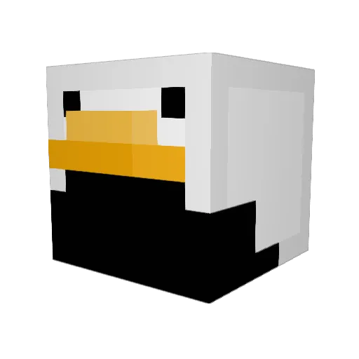 SoulSono Minecraft avatar head, 3D render