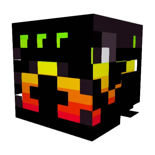 SoulSparrow Minecraft avatar head, 3D render