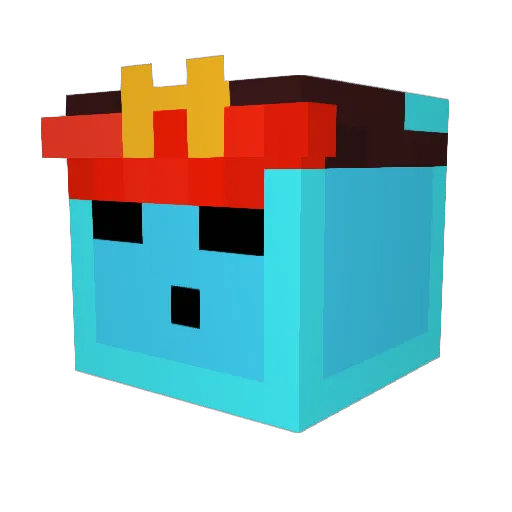 SoulSquared Minecraft avatar head, 3D render