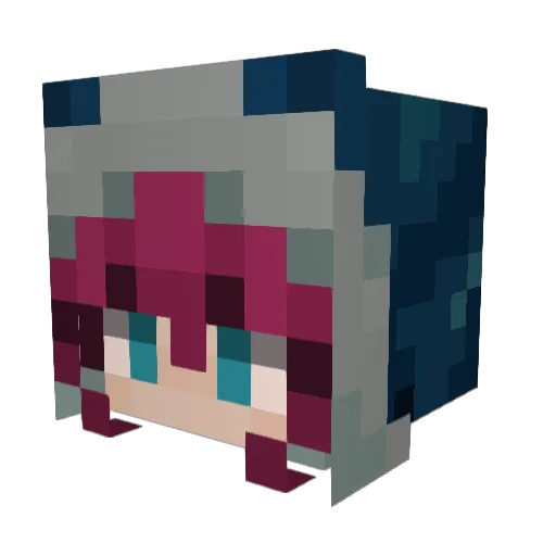 SoulStreams Minecraft avatar head, 3D render