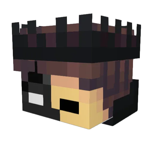 SoulSwords Minecraft avatar head, 3D render