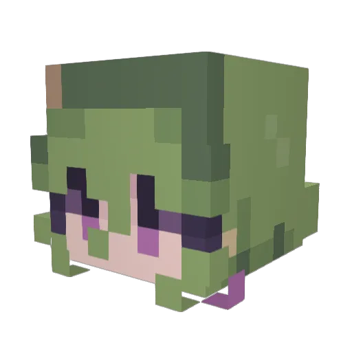 SoulTheMew Minecraft avatar head, 3D render