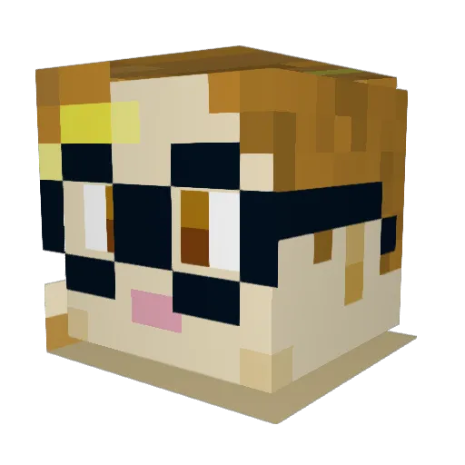 SoulTundra Minecraft avatar head, 3D render