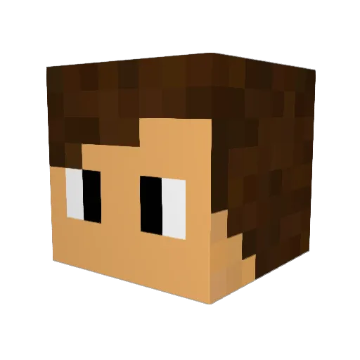 SoulWiz Minecraft avatar head, 3D render