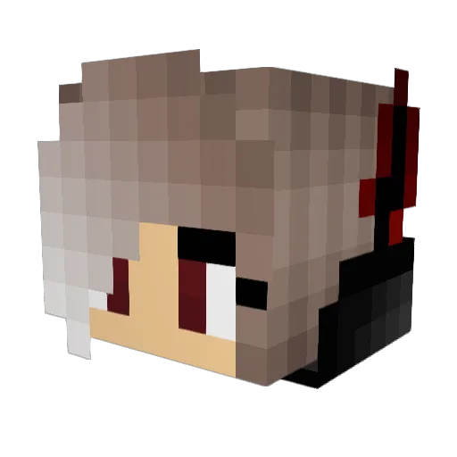 SoulWolf999 Minecraft avatar head, 3D render