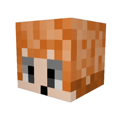 SoulXblackstar Minecraft avatar head, 3D render