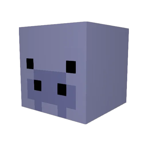 Soul_Manatee Minecraft avatar head, 3D render