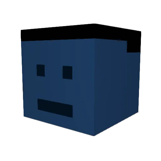 Soulavenned Minecraft avatar head, 3D render