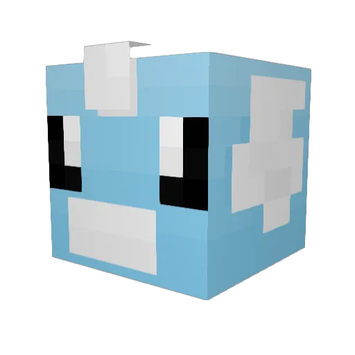 Soulayr Minecraft avatar head, 3D render