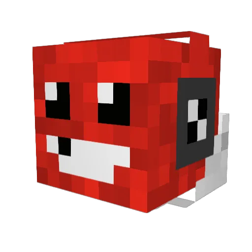 Souldapop Minecraft avatar head, 3D render