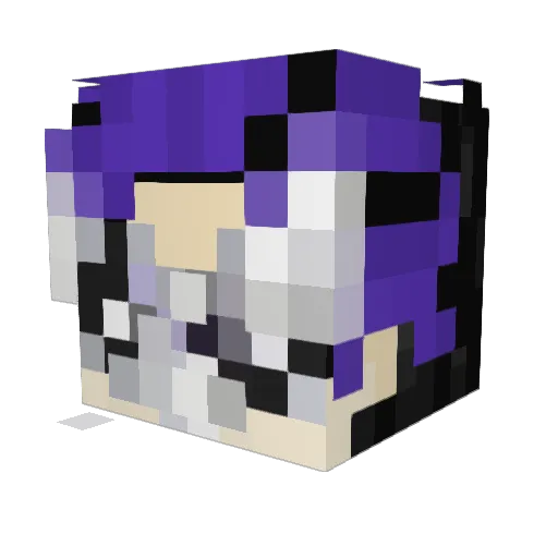 Souldsick Minecraft avatar head, 3D render