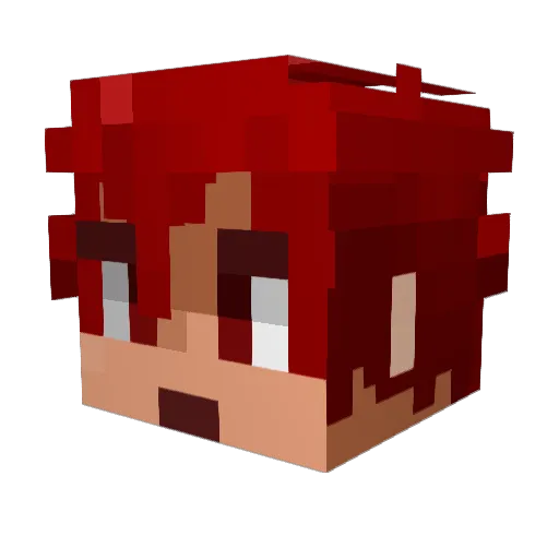 Soulend Minecraft avatar head, 3D render