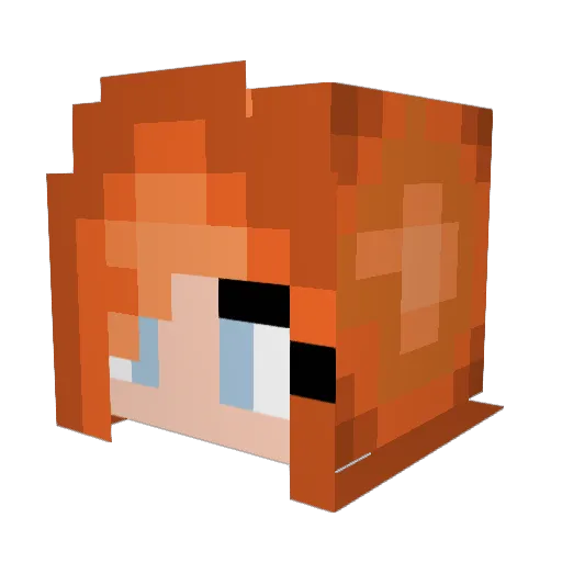 Soulessju Minecraft avatar head, 3D render
