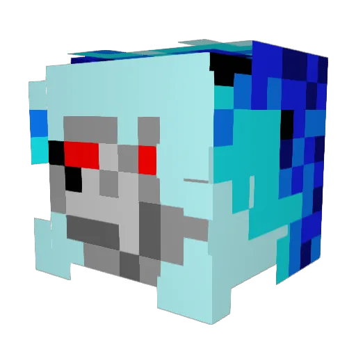 Souleymane Minecraft avatar head, 3D render