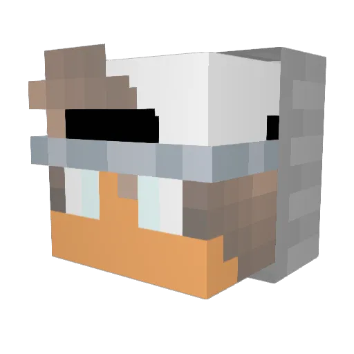 Soulfly17 Minecraft avatar head, 3D render