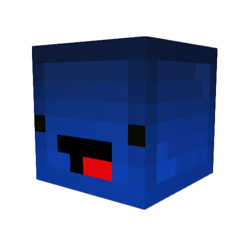 Soulfrizz Minecraft avatar head, 3D render