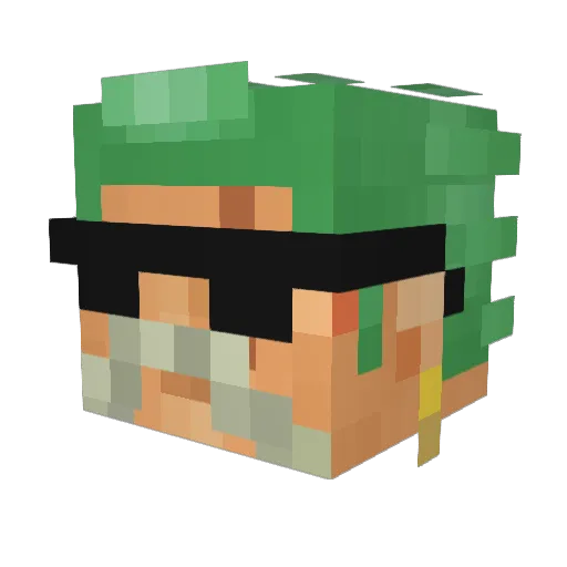 SoulfulDreamer Minecraft avatar head, 3D render