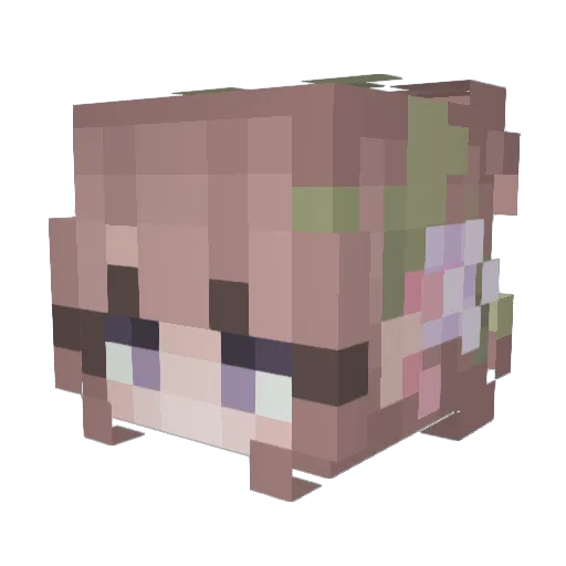 SoullessGhost Minecraft avatar head, 3D render