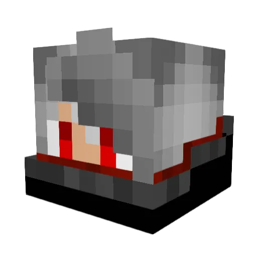 SoullessPacifist Minecraft avatar head, 3D render