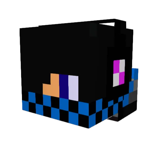 Soulloner Minecraft avatar head, 3D render