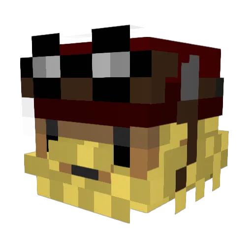 Soulore Minecraft avatar head, 3D render