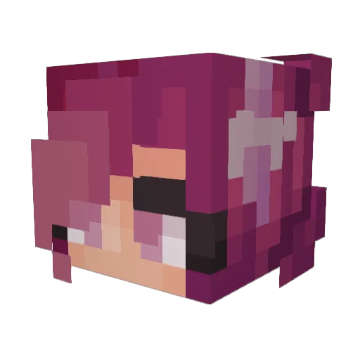Soulreleasez Minecraft avatar head, 3D render