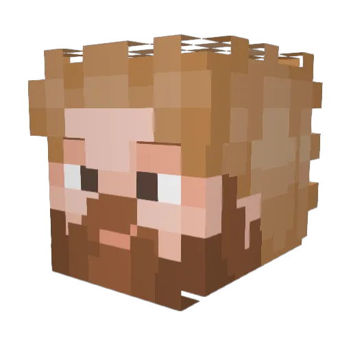 Soulrole Minecraft avatar head, 3D render