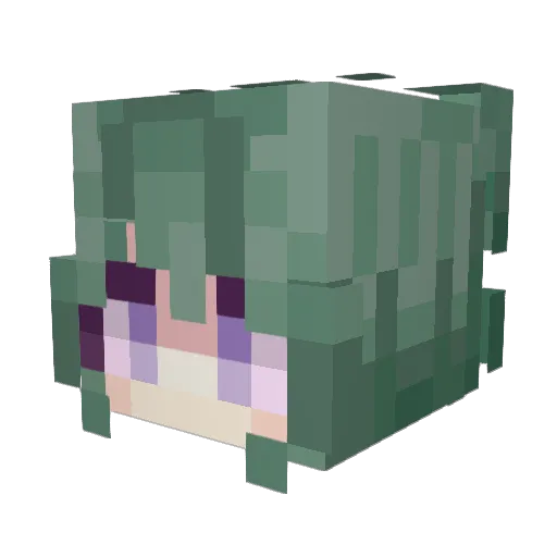 Soulsedge Minecraft avatar head, 3D render