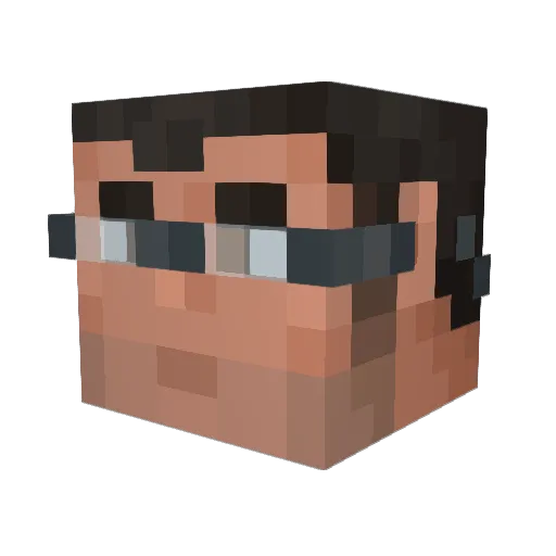 Soulsilver098 Minecraft avatar head, 3D render