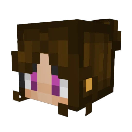 Soulski Minecraft avatar head, 3D render