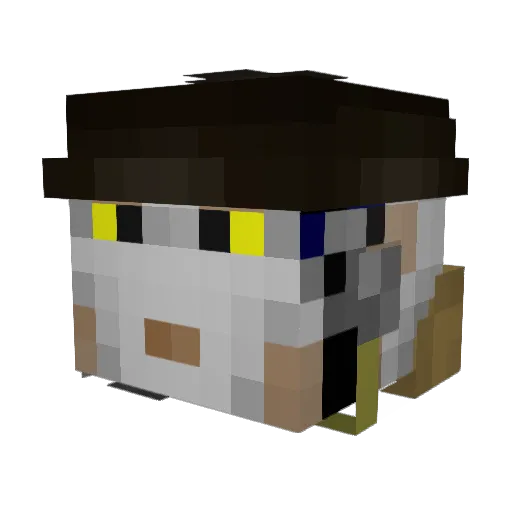 SoulsterK Minecraft avatar head, 3D render