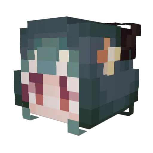 Soulswolfy Minecraft avatar head, 3D render