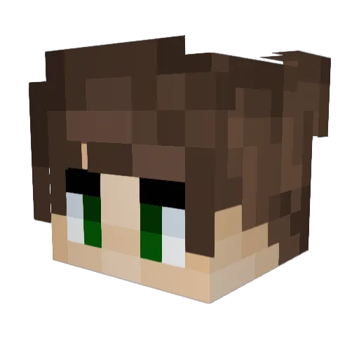 Soultastic Minecraft avatar head, 3D render