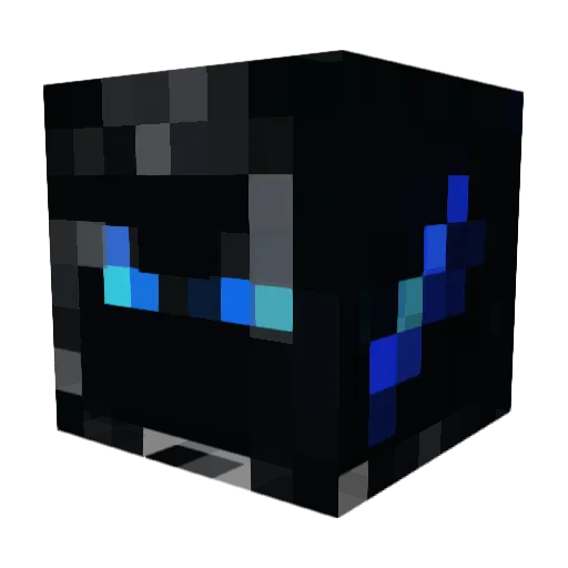 Soulthieft Minecraft avatar head, 3D render